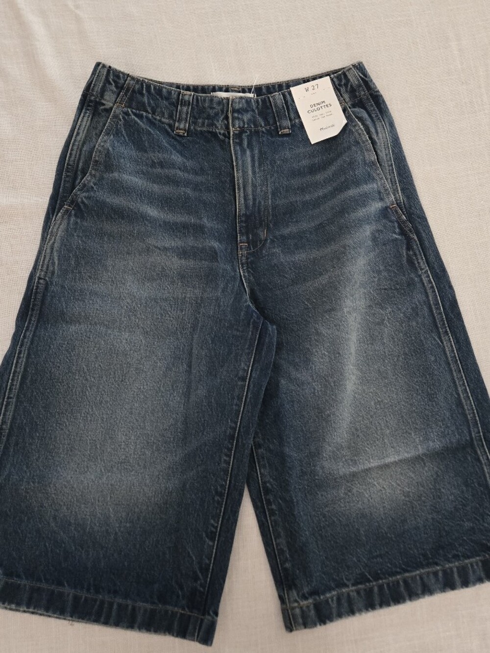 NWT Madewell Denim Culottes in Greendale Wash - Picture 4 of 9